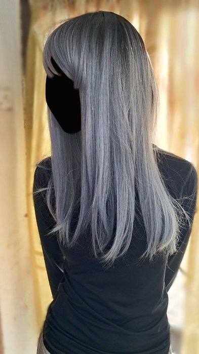 Sleek парик на сетке омбре.Аниме, панк.