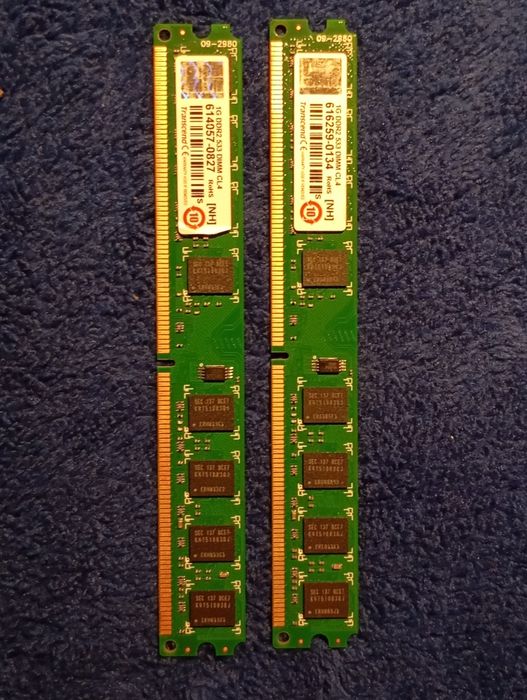 Transcend JetRam 2 x 1GB DDR2 533MHz DIMM (CL4)