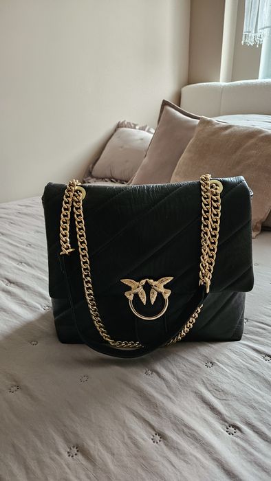 Skórzana torebka damska, jaskółki, A4 Massimo Contti