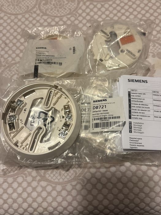 Detetores   Siemens  OP320 + bases SO0320  e DB721 central FC1008 ,SO320