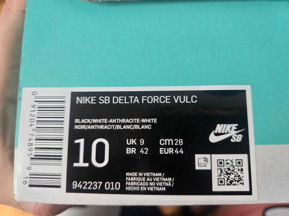 Nike SB Delta Force Vulc — NOWE, rozm. 44 (28 cm), czarne, pudełko