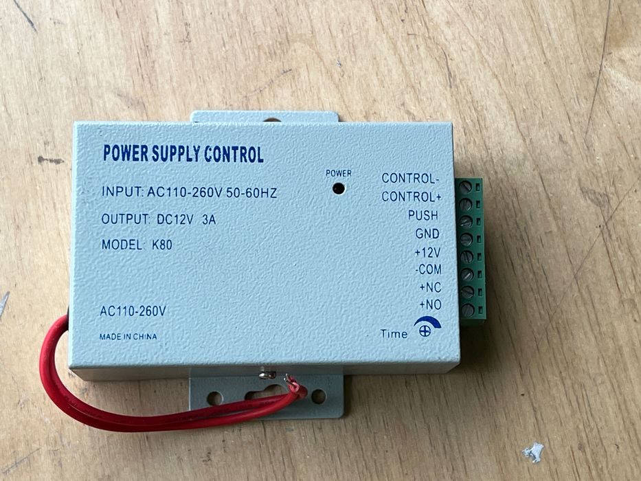 Transformador + Controlador 12V 3A para Fechaduras e Teclados
