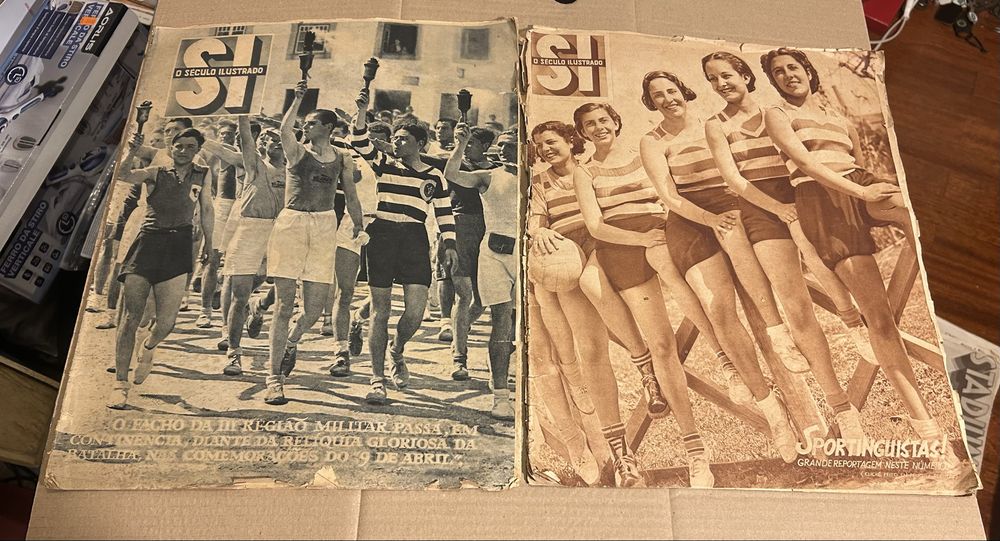 Século Ilustrado 1938 ano 1 capas Sporting raras