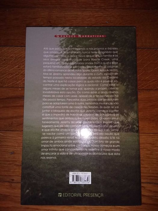 À primeira vista.  Nicholas Sparks