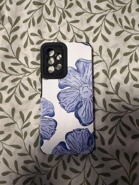 Capa de Proteção para Samsung Galaxy A13 4G – Padrão Floral Azul