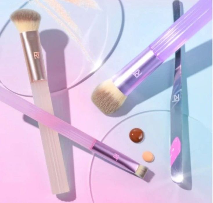 Real Techniques Pastel Pop Zestaw pędzli (3 szt) + szpatułka