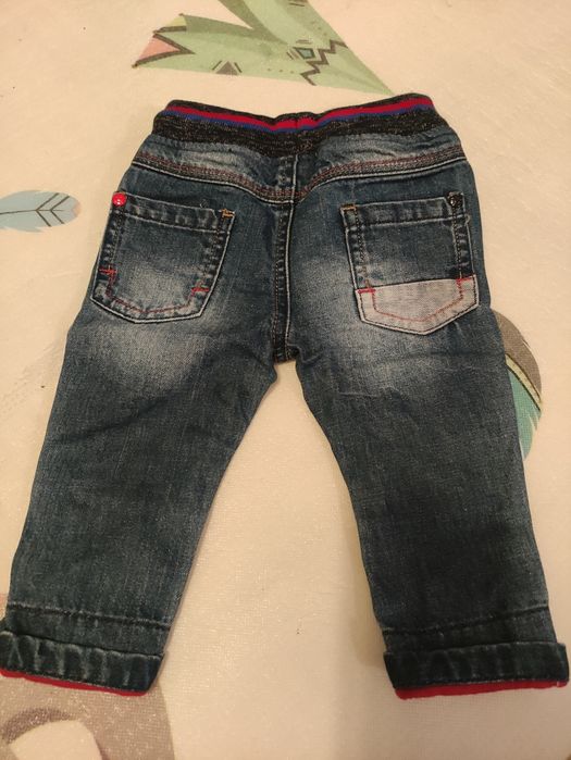 Spodnie spodenki jeansowe jeansy Next 6-9 m 74 cm nowe