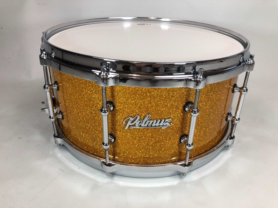 Polmuz Maple Snare 14" x 6,5" | Gold Sparkle | Die-Cast | 10 Lugs