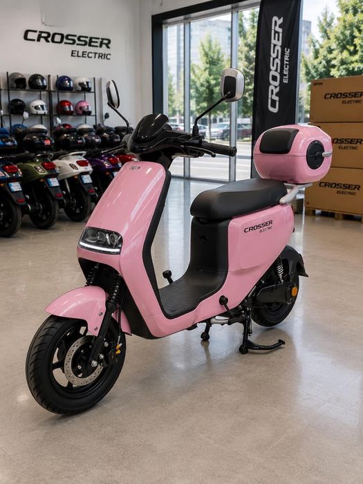 Елегантний Crosser CR9 Сріблястий 1200W 24Ah | До 70 км Ходу