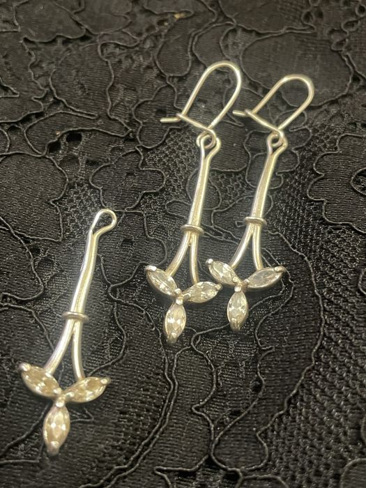 Srebrne kolczyki i  wisiorek 925