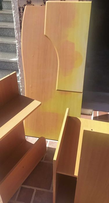 Mesa secretaria de computador com banco