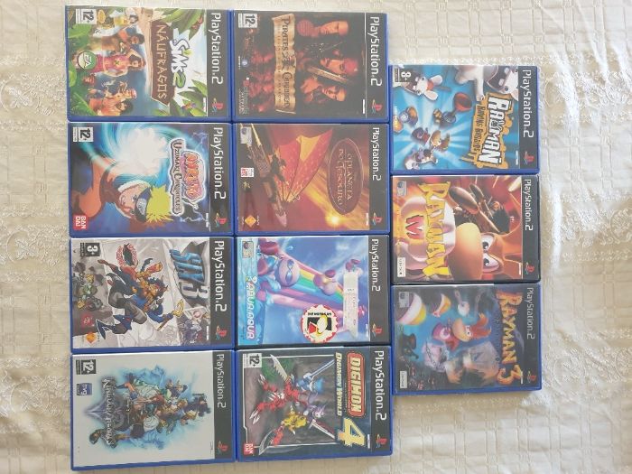 Conjunto de 11 jogos para PS2 Playstation