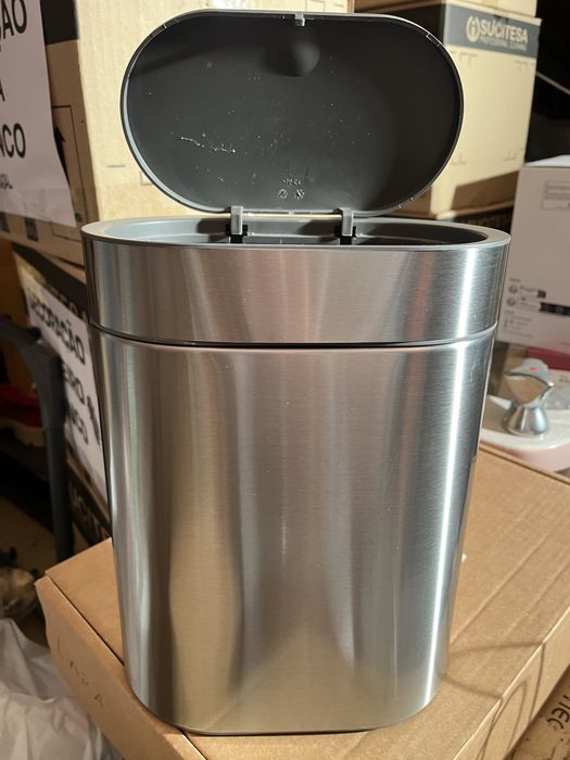 Balde lixo 4L inox escovado