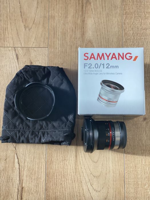 Samyang 12 mm, 2.0 на систему fujifilm