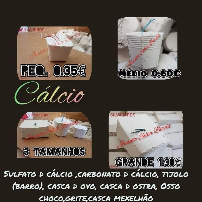 Cálcio para aves