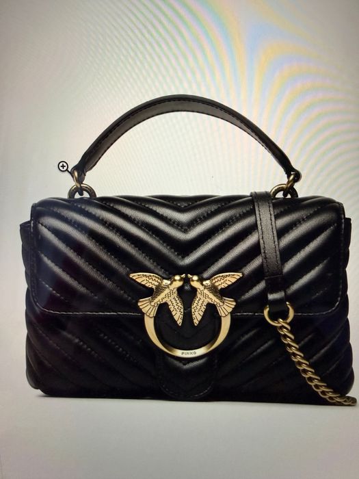 Pinko Love Lady Puff torebka nero-antique gold