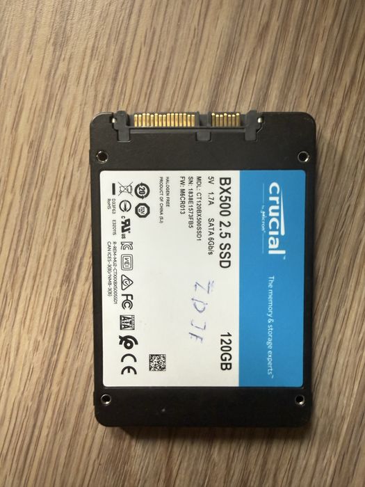 Dysk SSD 120 GB crucial 2.5