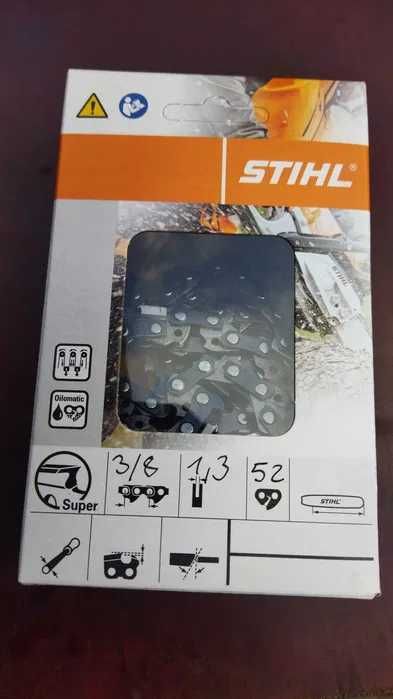 Stihl Łańcuch 3/8 1,3mm 52 Ogniwa Piła Spalinowa Nowy Husqvarna NAC Makita Einhell