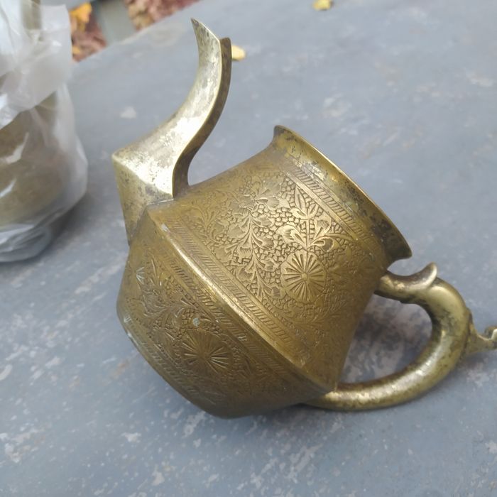 Кофейный сервиз, бронза, серебрение, клеймо NBE india (70-е г.г.)