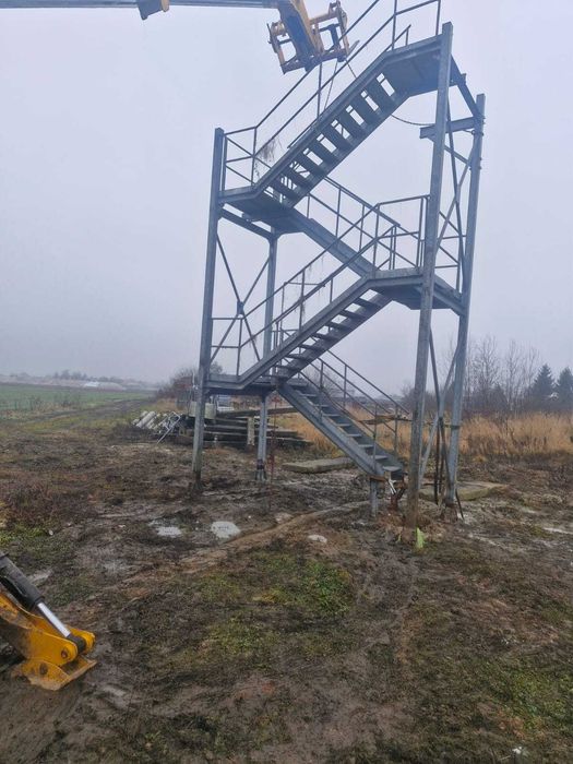 Schody zewnetrzne stalowe ppoż