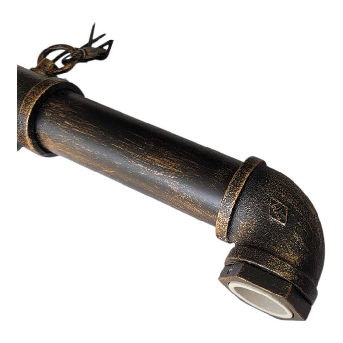 Candeeiro Suspenso Industrial Tubo 5 Focos GU10 – Estilo Vintage Pipe