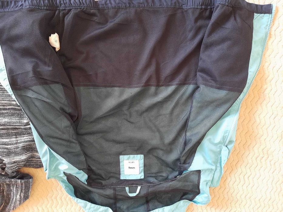 Bluza bluzy dresowe kurtka wiatrowka na suwak r. 128 chłopięce 2szt ze