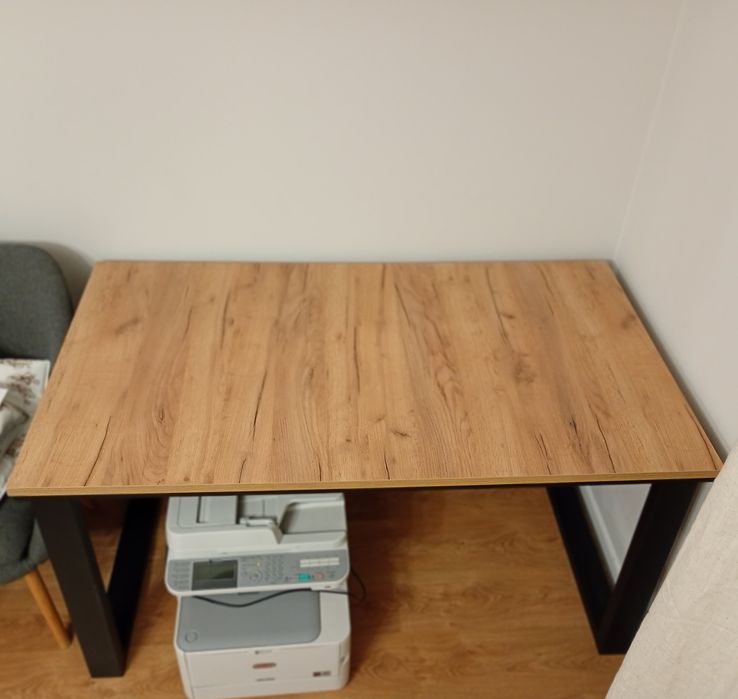 Biurko dąb craft złoty