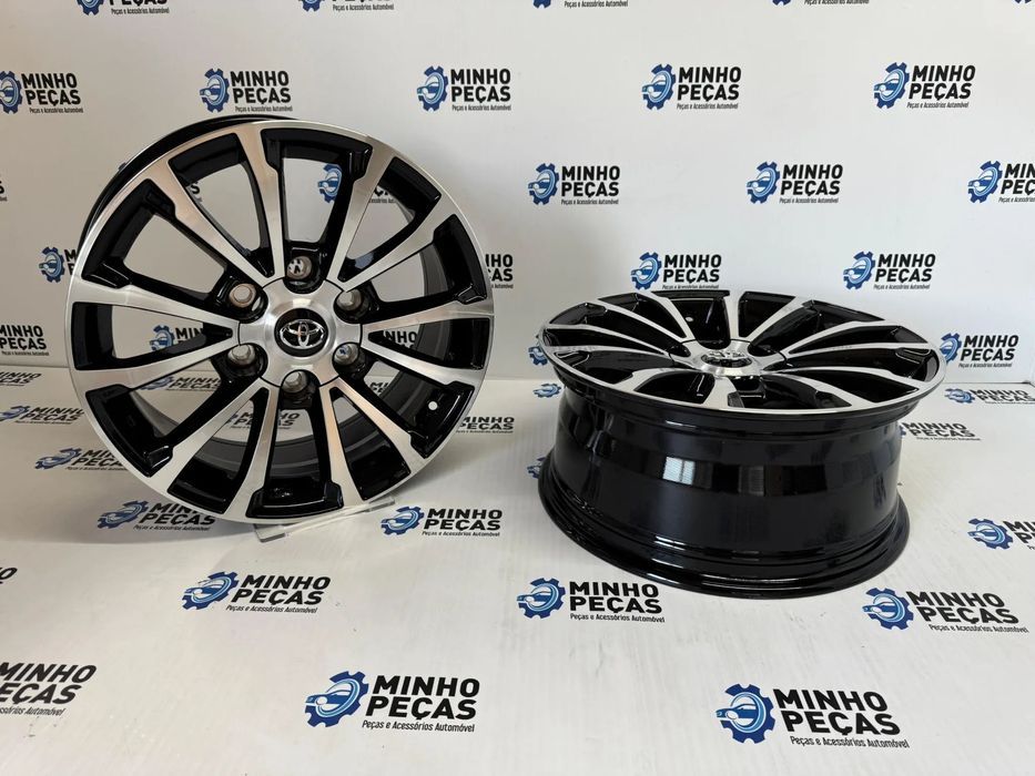 Jantes Look Toyota Hilux em 17 (6x139.7) Preto e Polido