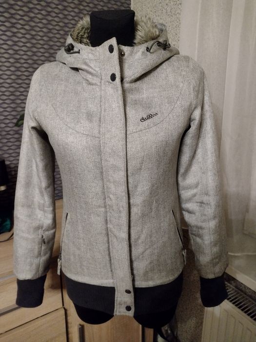 Kurtka szara w jodełkę Cropp XS