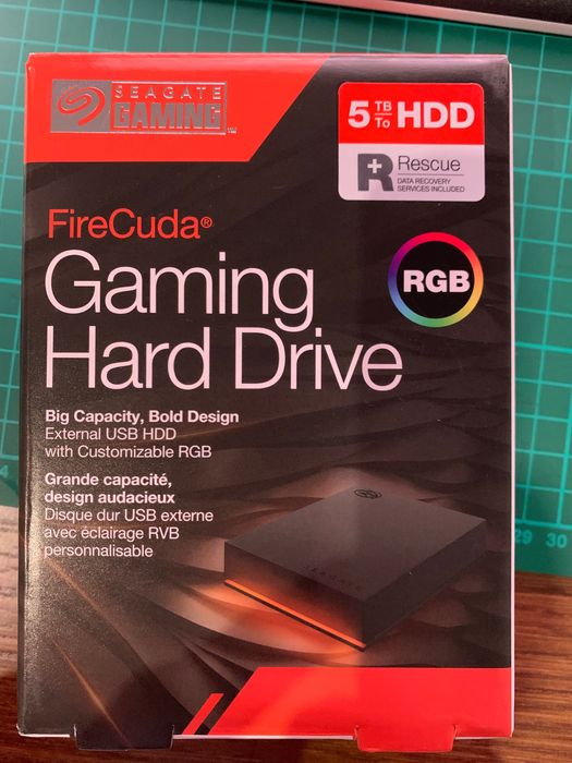 Seagate FireCuda Gaming Hard Drive 5TB USB 3.2 Gen 1