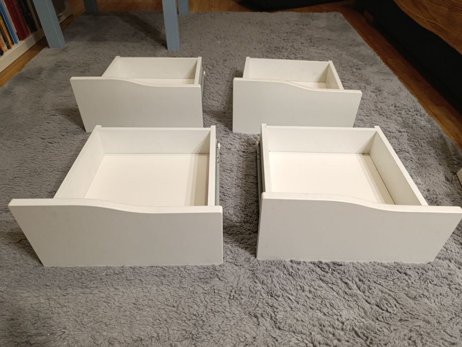 IKEA KALLAX wkład z 2 szufladami BIAŁY