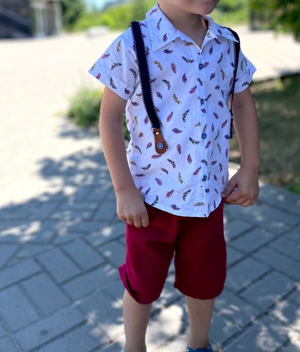 Літній костюм/сорочка та шорти/ 104 см на 4-5 р