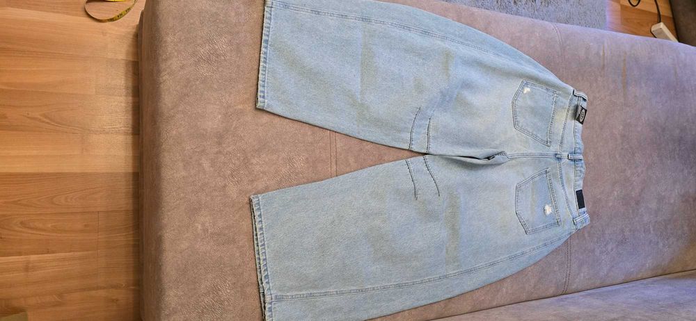 Spodnie jeansowe Scoop, Barrel Leg, M, XS.