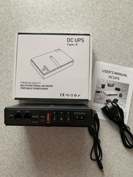 DC UPS безперебійник для роутера,модема | 5V / 9V / 12V
