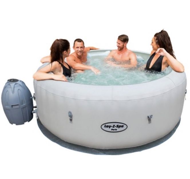 Jacuzzi Podgrzewane Caloroczne Basen z Hydromasażem Lay-Z-Spa PARIS