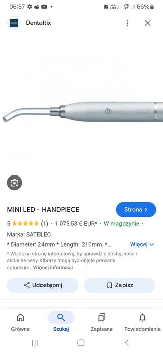 Lampa Satelec mini Led Unit Kavo dentysta stomatolog Polimeryzacyjna ...