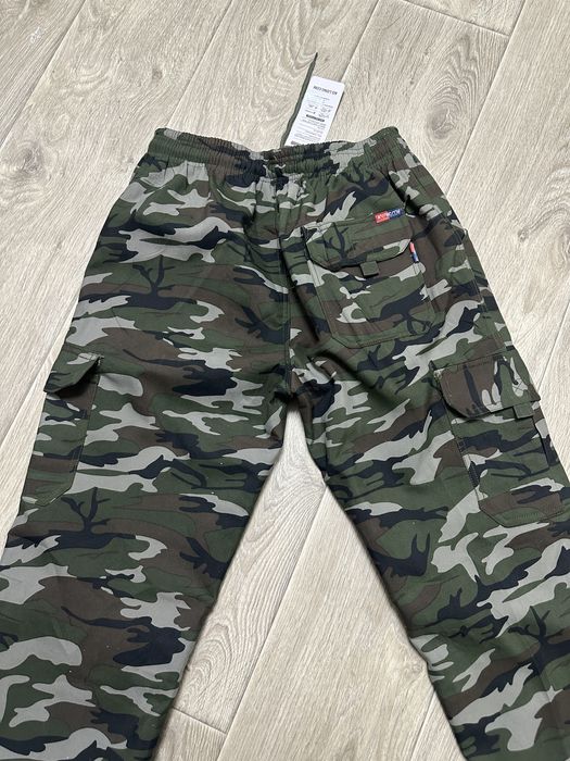 Теплі камуфляжні штани фліс утеплені брюки камуфляж 46