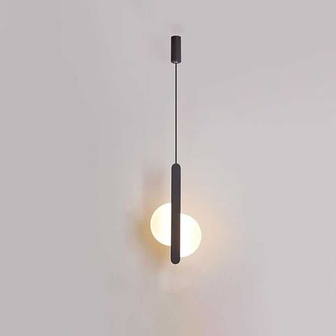 Czarne akrylowe lampy wiszące