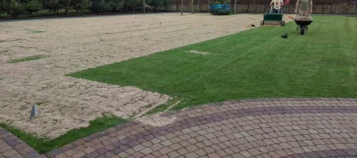 usługi ogrodnicze aeracji wertykulacji piaskowania zakładanie trawnika