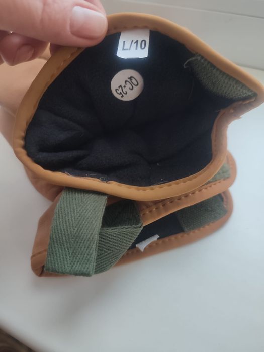 Перчатки зимние, кожа