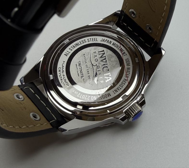 Invicta 22072, чоловічий годинник зі шкіряним ремінцем, касіо, інвікта