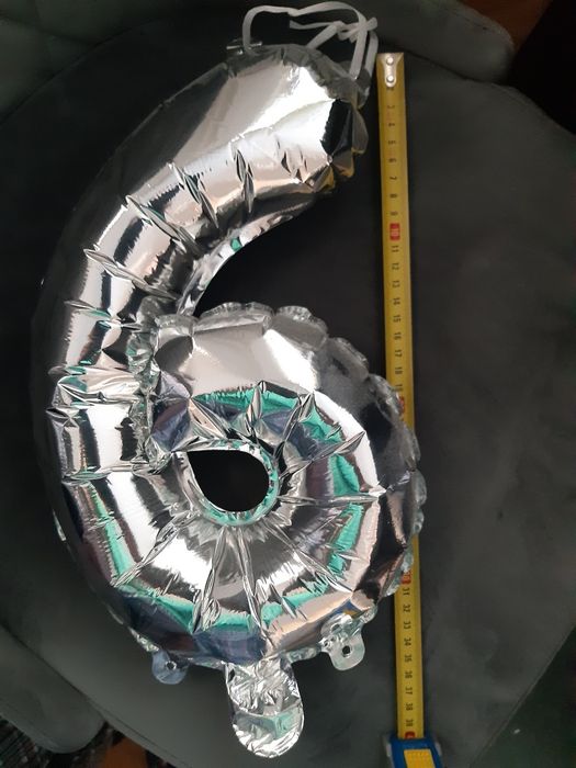 Srebrny balon 6 lub 9