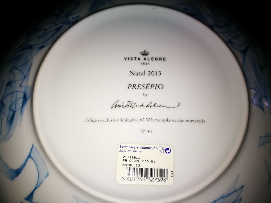 Prato decorativo Vista Alegre Natal 2013