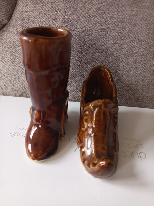 Całość 3 ceramiczne buciki PRL