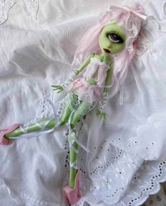 monster high lalka create a monster cyklop g1 ooak custom repaint