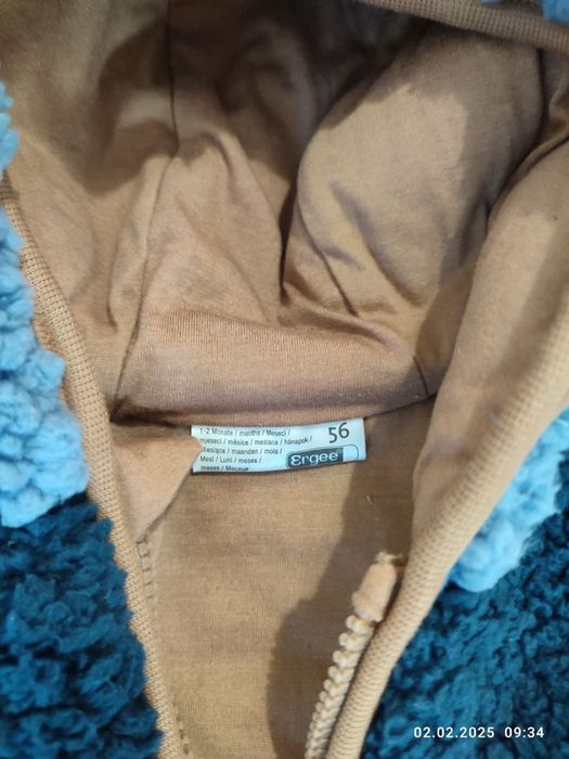 Теплий костюм для малюка 56 та 62