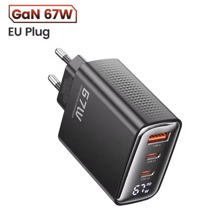 Зарядное устройство блок питания Toocki 67W дисплей