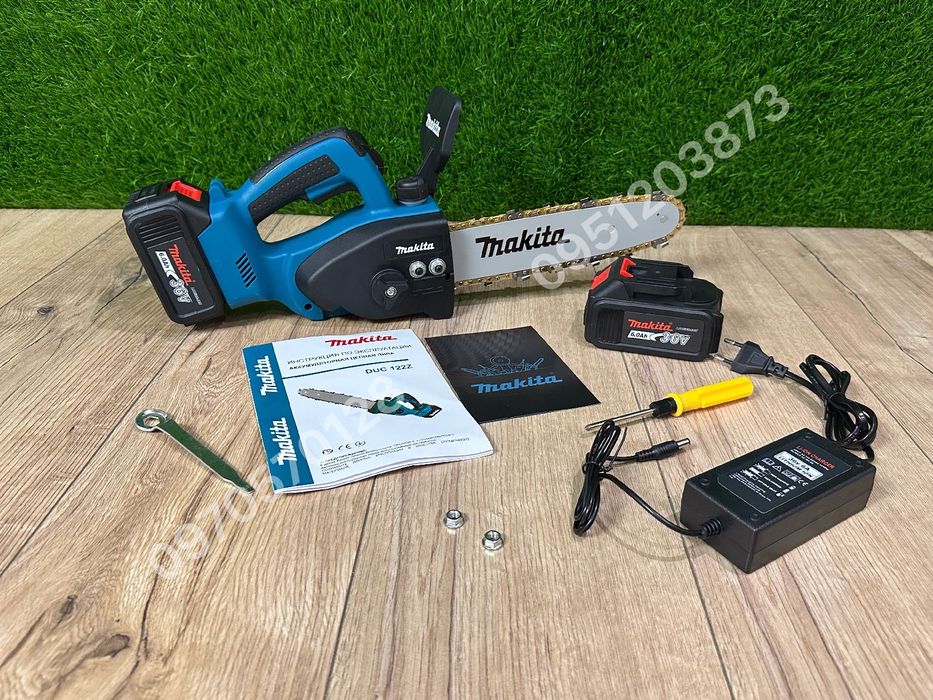 Аккумуляторная пила Makita DUC122Z 36V 6Ah Длина шины 30см 9500 об/мин