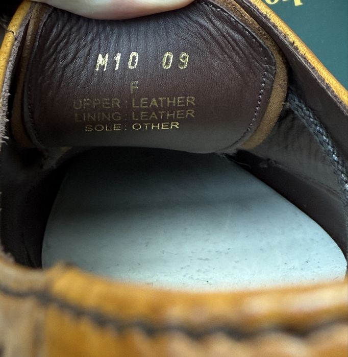 Nowe Loake Chester Tan Brogsy 10 F (F-regular) skòra