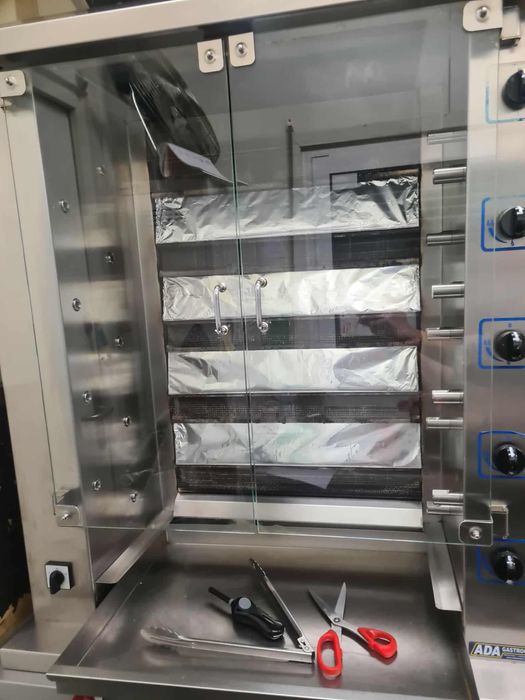 Kontener gastronomiczny, rożno, kebab, pełne wyposażenie